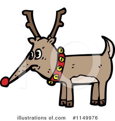 Royalty-Free (RF) Reindeer Clipart Illustration by lineartestpilot - Stock Sample #1149976
