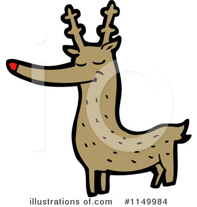 Royalty-Free (RF) Reindeer Clipart Illustration by lineartestpilot - Stock Sample #1149984