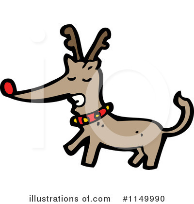 Royalty-Free (RF) Reindeer Clipart Illustration by lineartestpilot - Stock Sample #1149990