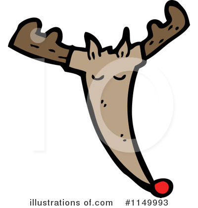 Royalty-Free (RF) Reindeer Clipart Illustration by lineartestpilot - Stock Sample #1149993