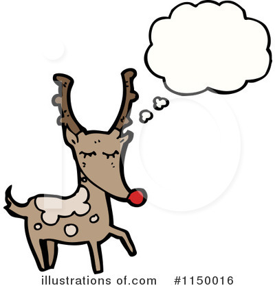 Royalty-Free (RF) Reindeer Clipart Illustration by lineartestpilot - Stock Sample #1150016