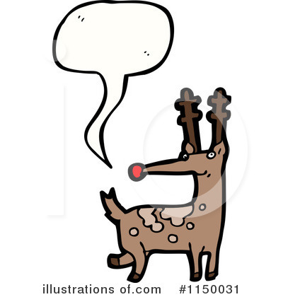 Royalty-Free (RF) Reindeer Clipart Illustration by lineartestpilot - Stock Sample #1150031