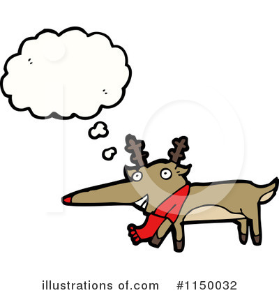 Royalty-Free (RF) Reindeer Clipart Illustration by lineartestpilot - Stock Sample #1150032