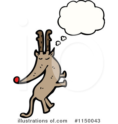 Royalty-Free (RF) Reindeer Clipart Illustration by lineartestpilot - Stock Sample #1150043