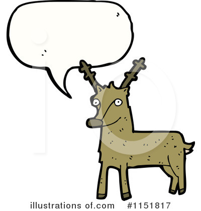 Royalty-Free (RF) Reindeer Clipart Illustration by lineartestpilot - Stock Sample #1151817