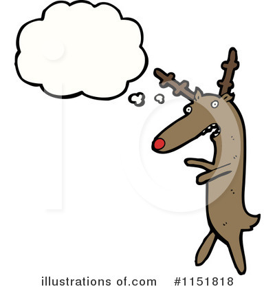 Royalty-Free (RF) Reindeer Clipart Illustration by lineartestpilot - Stock Sample #1151818