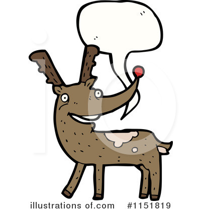 Royalty-Free (RF) Reindeer Clipart Illustration by lineartestpilot - Stock Sample #1151819