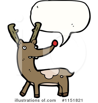Royalty-Free (RF) Reindeer Clipart Illustration by lineartestpilot - Stock Sample #1151821