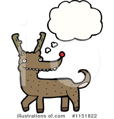 Royalty-Free (RF) Reindeer Clipart Illustration by lineartestpilot - Stock Sample #1151822