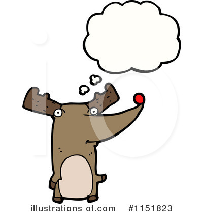 Royalty-Free (RF) Reindeer Clipart Illustration by lineartestpilot - Stock Sample #1151823