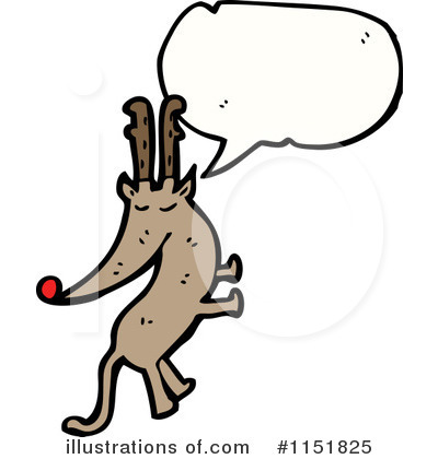 Royalty-Free (RF) Reindeer Clipart Illustration by lineartestpilot - Stock Sample #1151825
