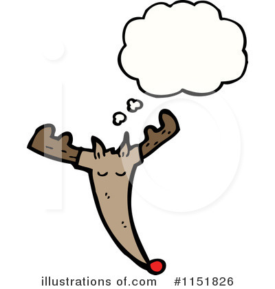 Royalty-Free (RF) Reindeer Clipart Illustration by lineartestpilot - Stock Sample #1151826