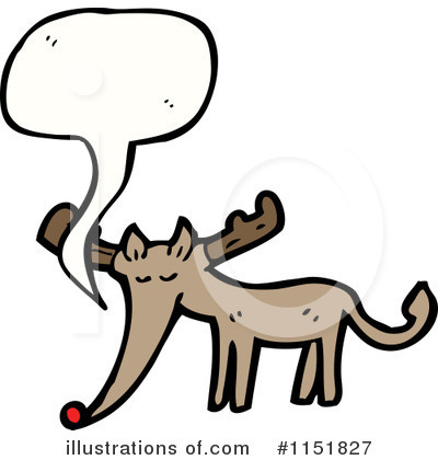 Royalty-Free (RF) Reindeer Clipart Illustration by lineartestpilot - Stock Sample #1151827