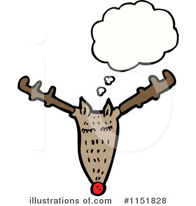Royalty-Free (RF) Reindeer Clipart Illustration by lineartestpilot - Stock Sample #1151828