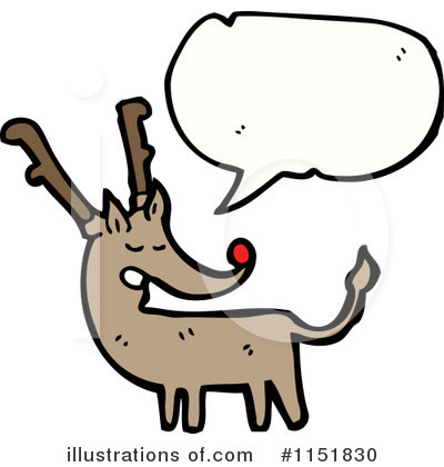 Royalty-Free (RF) Reindeer Clipart Illustration by lineartestpilot - Stock Sample #1151830
