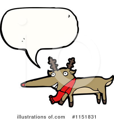 Royalty-Free (RF) Reindeer Clipart Illustration by lineartestpilot - Stock Sample #1151831