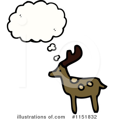 Royalty-Free (RF) Reindeer Clipart Illustration by lineartestpilot - Stock Sample #1151832