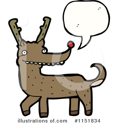 Royalty-Free (RF) Reindeer Clipart Illustration by lineartestpilot - Stock Sample #1151834