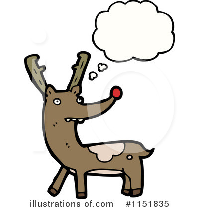Royalty-Free (RF) Reindeer Clipart Illustration by lineartestpilot - Stock Sample #1151835