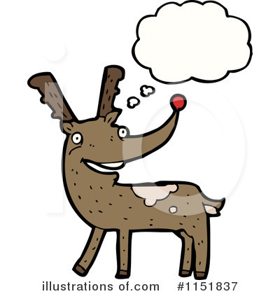 Royalty-Free (RF) Reindeer Clipart Illustration by lineartestpilot - Stock Sample #1151837
