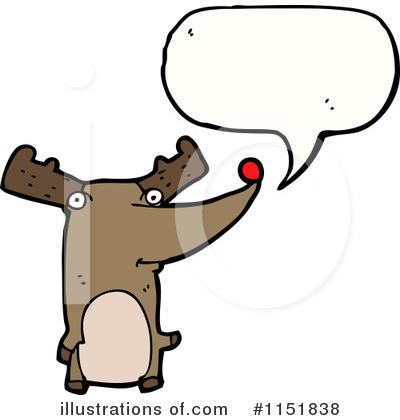Royalty-Free (RF) Reindeer Clipart Illustration by lineartestpilot - Stock Sample #1151838