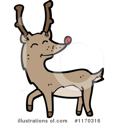 Royalty-Free (RF) Reindeer Clipart Illustration by lineartestpilot - Stock Sample #1170316