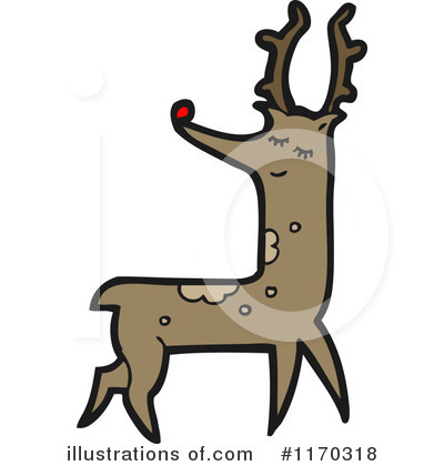 Royalty-Free (RF) Reindeer Clipart Illustration by lineartestpilot - Stock Sample #1170318