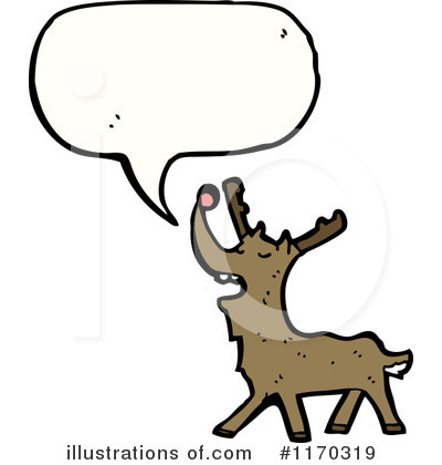 Royalty-Free (RF) Reindeer Clipart Illustration by lineartestpilot - Stock Sample #1170319