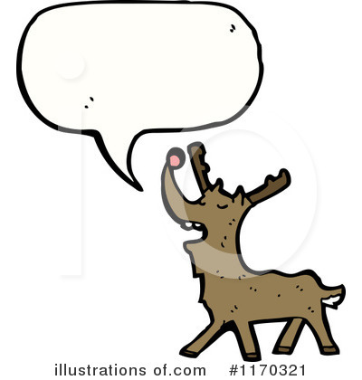Royalty-Free (RF) Reindeer Clipart Illustration by lineartestpilot - Stock Sample #1170321