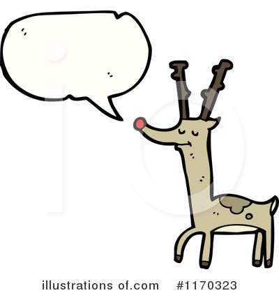 Royalty-Free (RF) Reindeer Clipart Illustration by lineartestpilot - Stock Sample #1170323