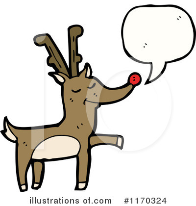 Royalty-Free (RF) Reindeer Clipart Illustration by lineartestpilot - Stock Sample #1170324