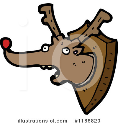 Royalty-Free (RF) Reindeer Clipart Illustration by lineartestpilot - Stock Sample #1186820