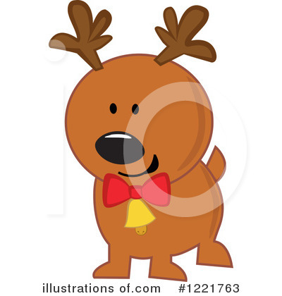 Royalty-Free (RF) Reindeer Clipart Illustration by peachidesigns - Stock Sample #1221763