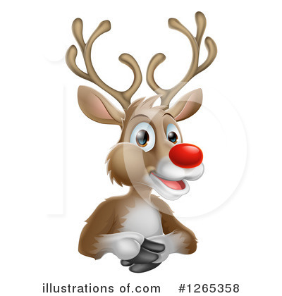 Royalty-Free (RF) Reindeer Clipart Illustration by AtStockIllustration - Stock Sample #1265358