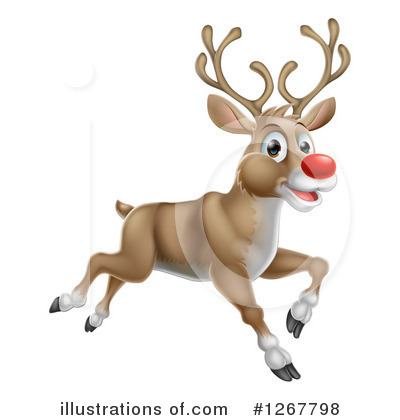 Rudolph Clipart #1267798 by AtStockIllustration