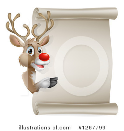 Royalty-Free (RF) Reindeer Clipart Illustration by AtStockIllustration - Stock Sample #1267799