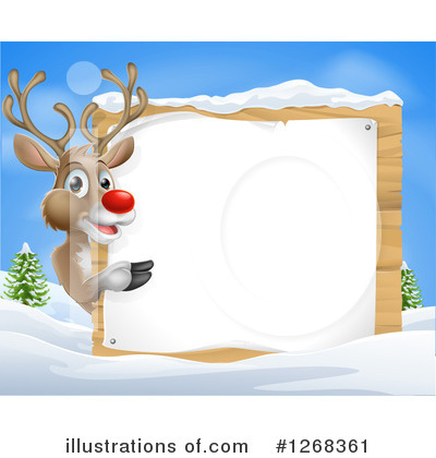 Royalty-Free (RF) Reindeer Clipart Illustration by AtStockIllustration - Stock Sample #1268361