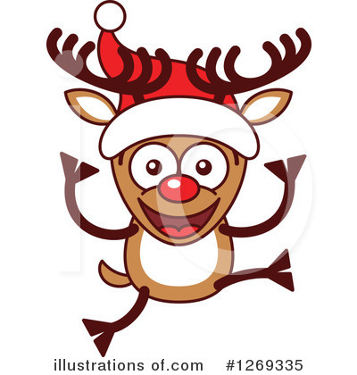 Royalty-Free (RF) Reindeer Clipart Illustration by Zooco - Stock Sample #1269335