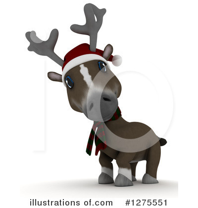 Royalty-Free (RF) Reindeer Clipart Illustration by KJ Pargeter - Stock Sample #1275551