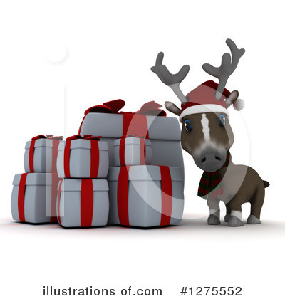 Royalty-Free (RF) Reindeer Clipart Illustration by KJ Pargeter - Stock Sample #1275552