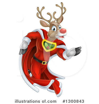 Royalty-Free (RF) Reindeer Clipart Illustration by AtStockIllustration - Stock Sample #1300843