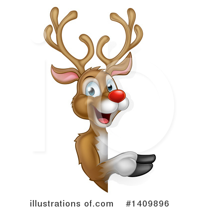 Royalty-Free (RF) Reindeer Clipart Illustration by AtStockIllustration - Stock Sample #1409896
