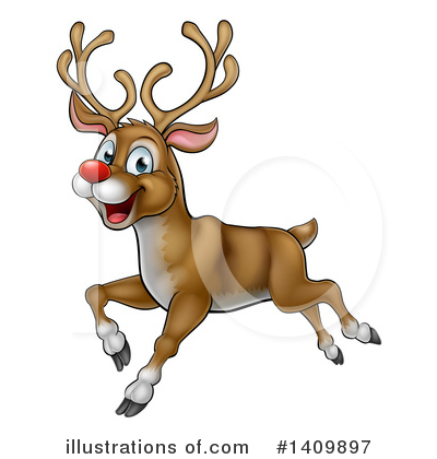 Royalty-Free (RF) Reindeer Clipart Illustration by AtStockIllustration - Stock Sample #1409897