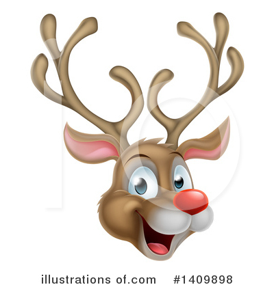 Royalty-Free (RF) Reindeer Clipart Illustration by AtStockIllustration - Stock Sample #1409898