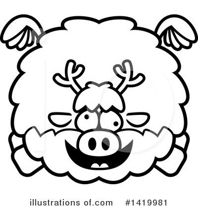 Royalty-Free (RF) Reindeer Clipart Illustration by Cory Thoman - Stock Sample #1419981