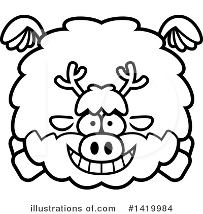 Royalty-Free (RF) Reindeer Clipart Illustration by Cory Thoman - Stock Sample #1419984