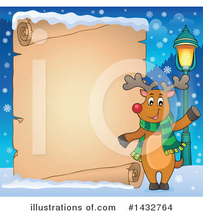 Royalty-Free (RF) Reindeer Clipart Illustration by visekart - Stock Sample #1432764