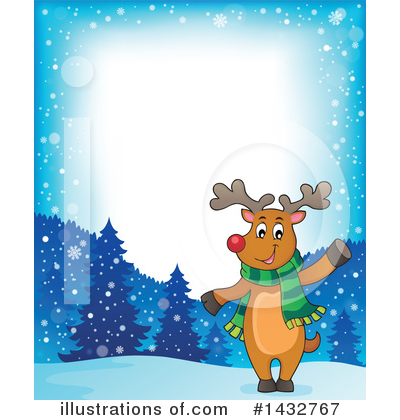 Royalty-Free (RF) Reindeer Clipart Illustration by visekart - Stock Sample #1432767