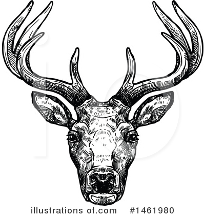 Royalty-Free (RF) Reindeer Clipart Illustration by Vector Tradition SM - Stock Sample #1461980