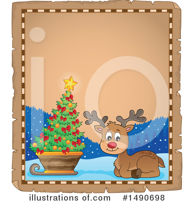 Royalty-Free (RF) Reindeer Clipart Illustration by visekart - Stock Sample #1490698